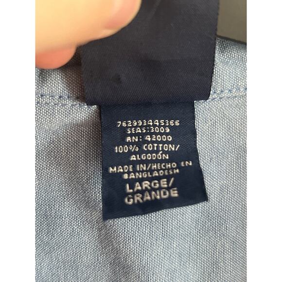 Vintage Basic Additions, 100%‎ cotton size L denim short sleeve shirt - Picture 3 of 6